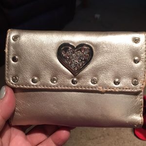Kathy Van Zeeland silver wallet.